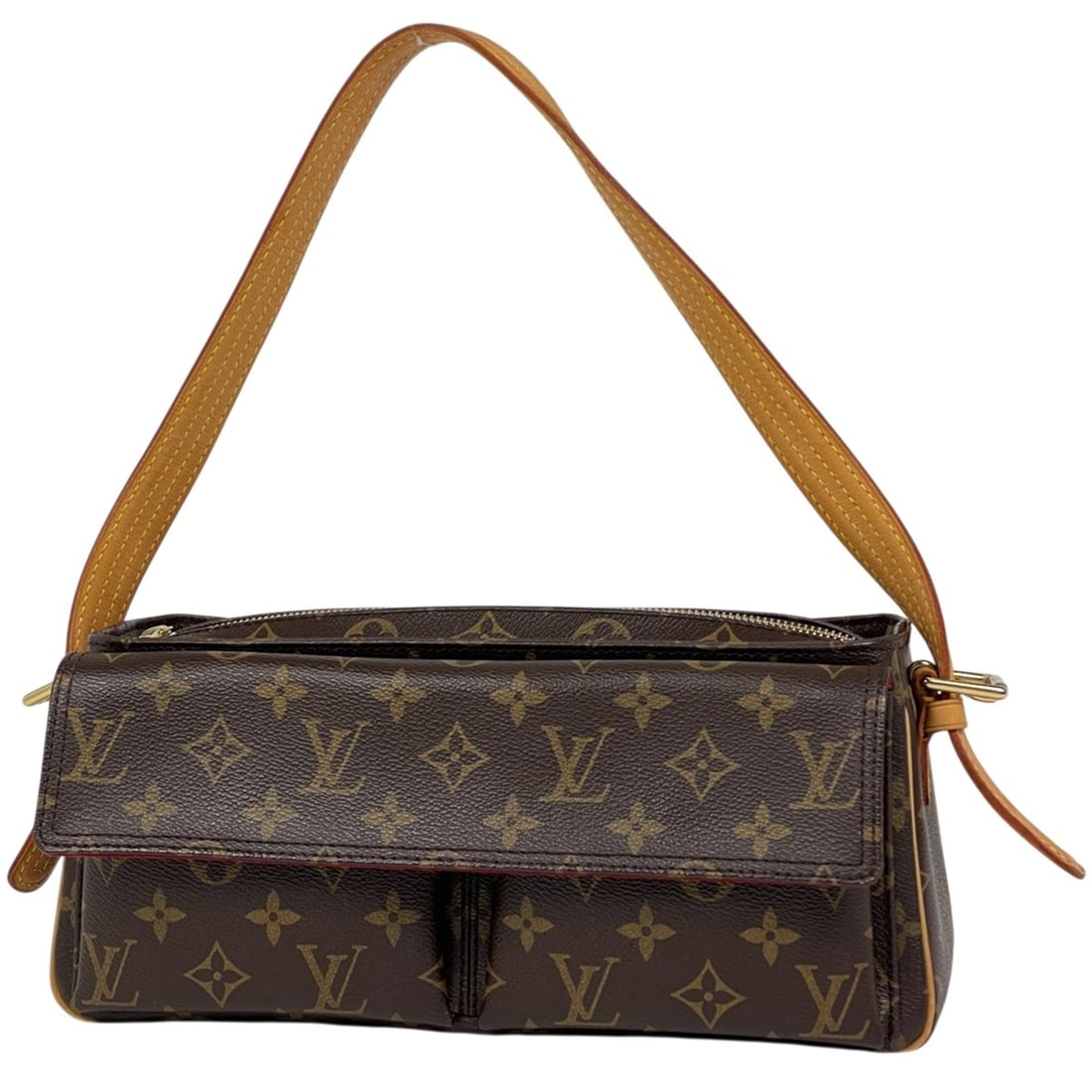 Louis Vuitton Viva Cite MM Handbag/Shoulder Bag, Monogram Brown, M51164, Women's: --- Catalog ---Category: SizeSize (HxWxD): 13.5cm x 29cm x 9cm / 5.31'' x 11.41'' x 3.54''Category: DesignType: Handbag, Shoulder bagColor: BrownGender: WomenMaterial: Monogram Category: GeneralBrand: