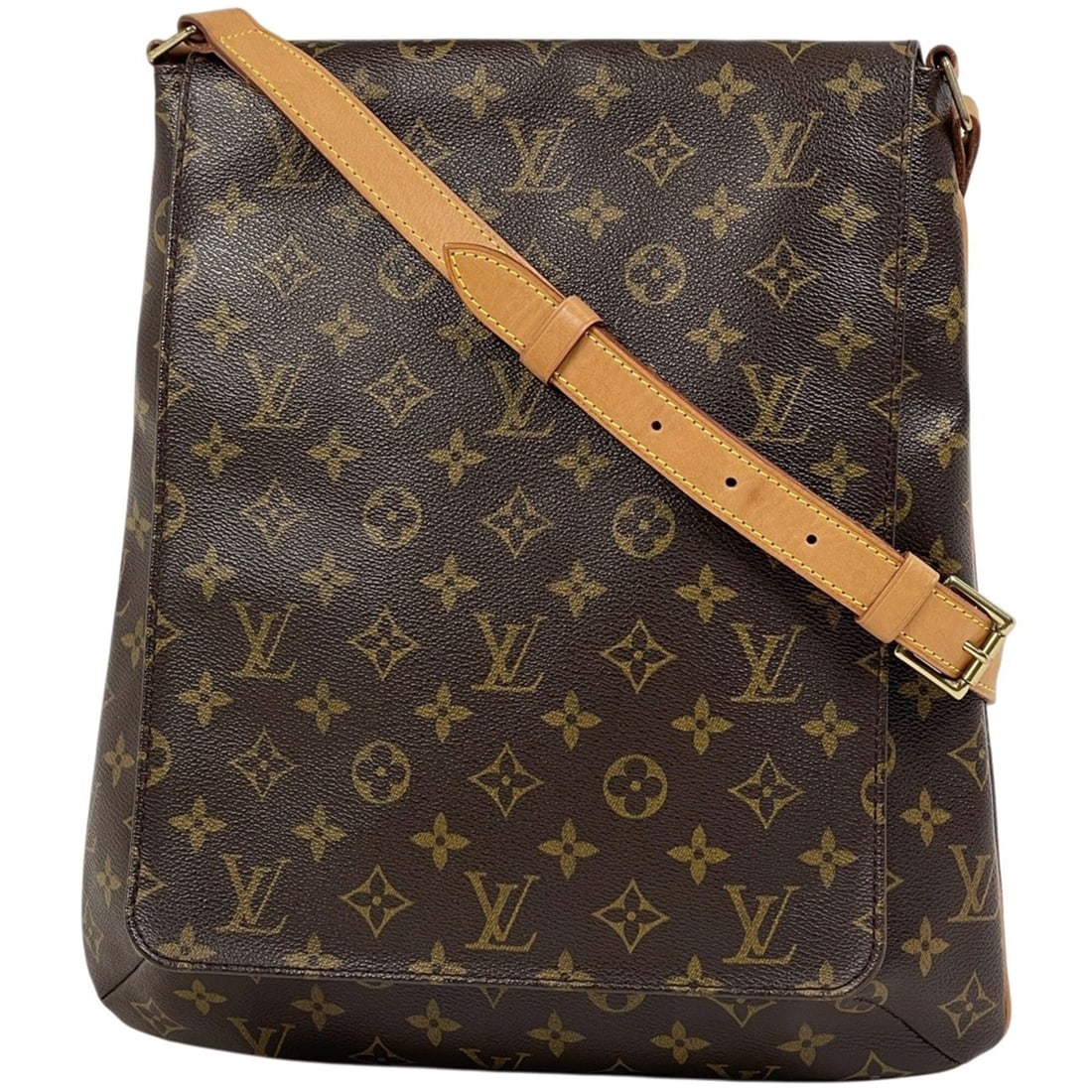 Louis Vuitton Musette Crossbody Shoulder Bag, Monogram Brown, M51256, Women's: --- Catalog ---Category: SizeSize (HxWxD): 35cm x 31.5cm x 10cm / 13.77'' x 12.4'' x 3.93''Category: DesignType: Shoulder bagColor: BrownGender: WomenMaterial: Monogram Category: GeneralBrand: Louis V