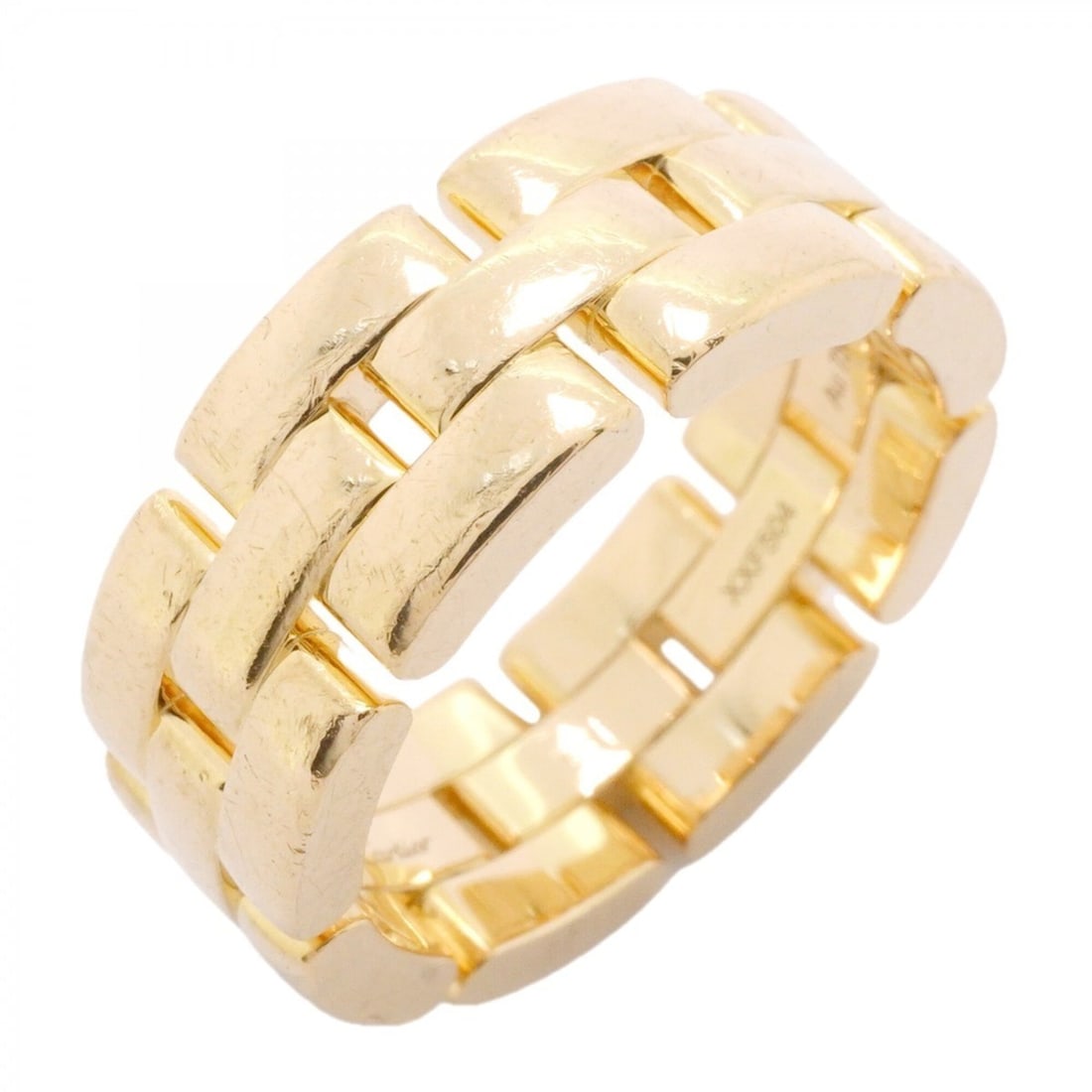 Cartier Maillon Panthère 3-Row Ring, 18K Yellow Gold, Size #55, Men's/Women's: --- Catalog ---Category: SizeUS Size: 7.5Brand Size: 55Category: DesignType: Band ringGender: Men,WomenMaterial: Yellow gold (18K)Category: GeneralBrand: Cartier--- Item List ---Section: ConditionRank