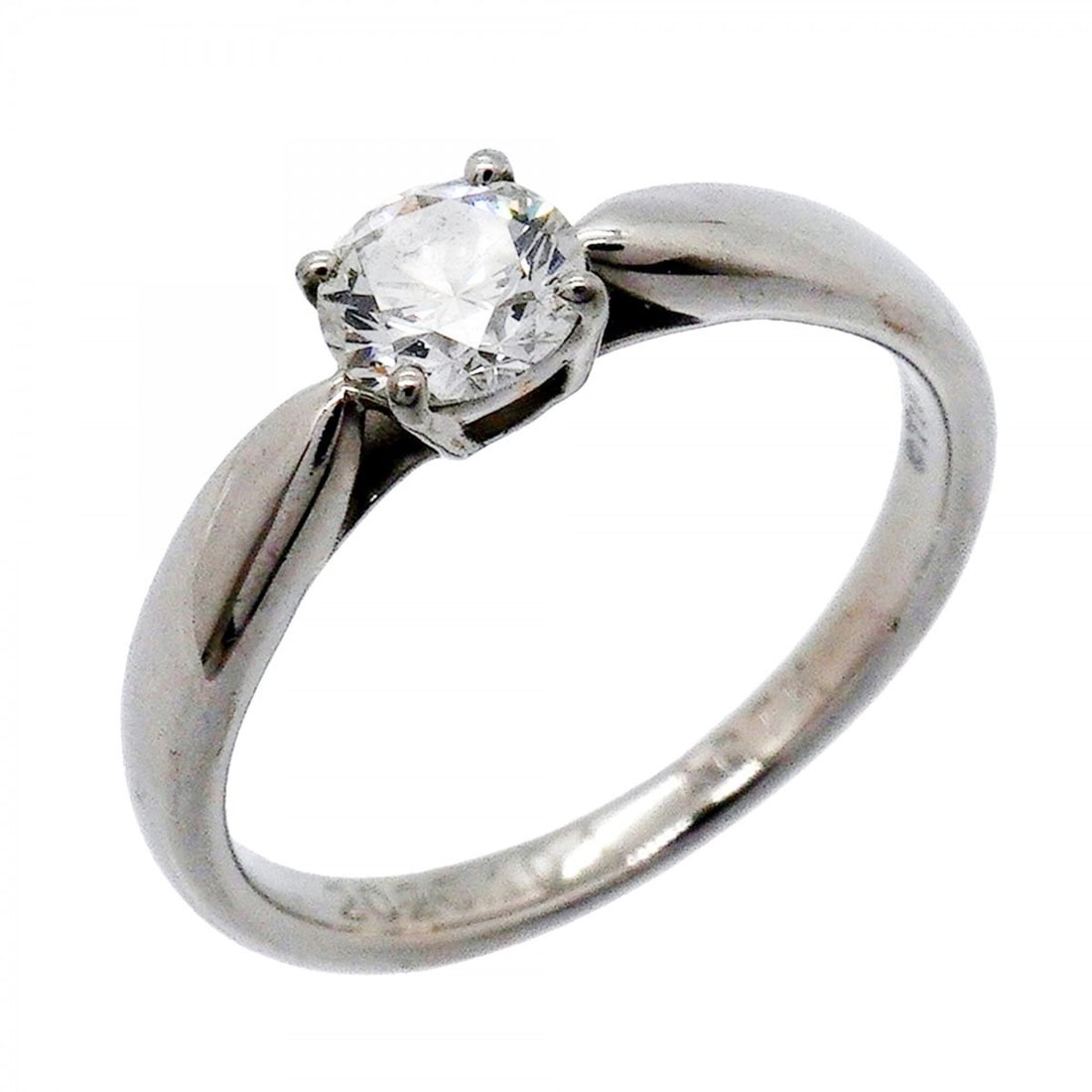 Tiffany & Co. Harmony Ring, 1PD (One Diamond), Pt950 Platinum, 0.33ct Diamond, Size 5, Women's: --- Catalog ---Category: SizeJP Size: 5US Size: 3.5Category: DesignType: Band ringStone: DiamondGender: WomenMaterial: Platinum 950Category: GeneralBrand: Tiffany--- Item List ---Section: ConditionRan