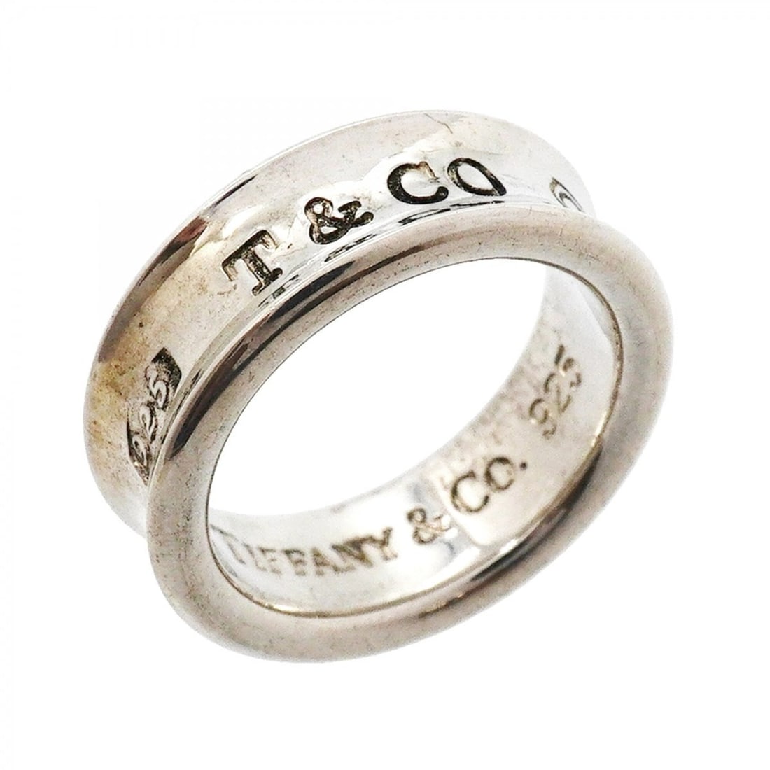 Tiffany & Co. Narrow Ring, Sterling Silver 925, Size 10.5 (Women's): --- Catalog ---Category: SizeJP Size: 10.5US Size: 5.5Category: DesignType: Band ringGender: WomenMaterial: Silver 925Category: GeneralBrand: Tiffany--- Item List ---Section: ConditionRanking: Rank AB