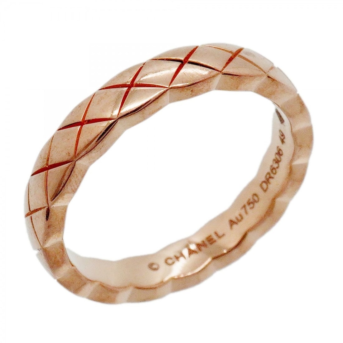 Chanel Coco Crush Ring, Beige Gold, 18KPG Pink Size 49, Women's: --- Catalog ---Category: SizeUS Size: 5Brand Size: 49Category: DesignType: Band ringGender: WomenMaterial: Pink gold (18K)Category: GeneralBrand: Chanel--- Item List ---Section: ConditionRanking: Rank
