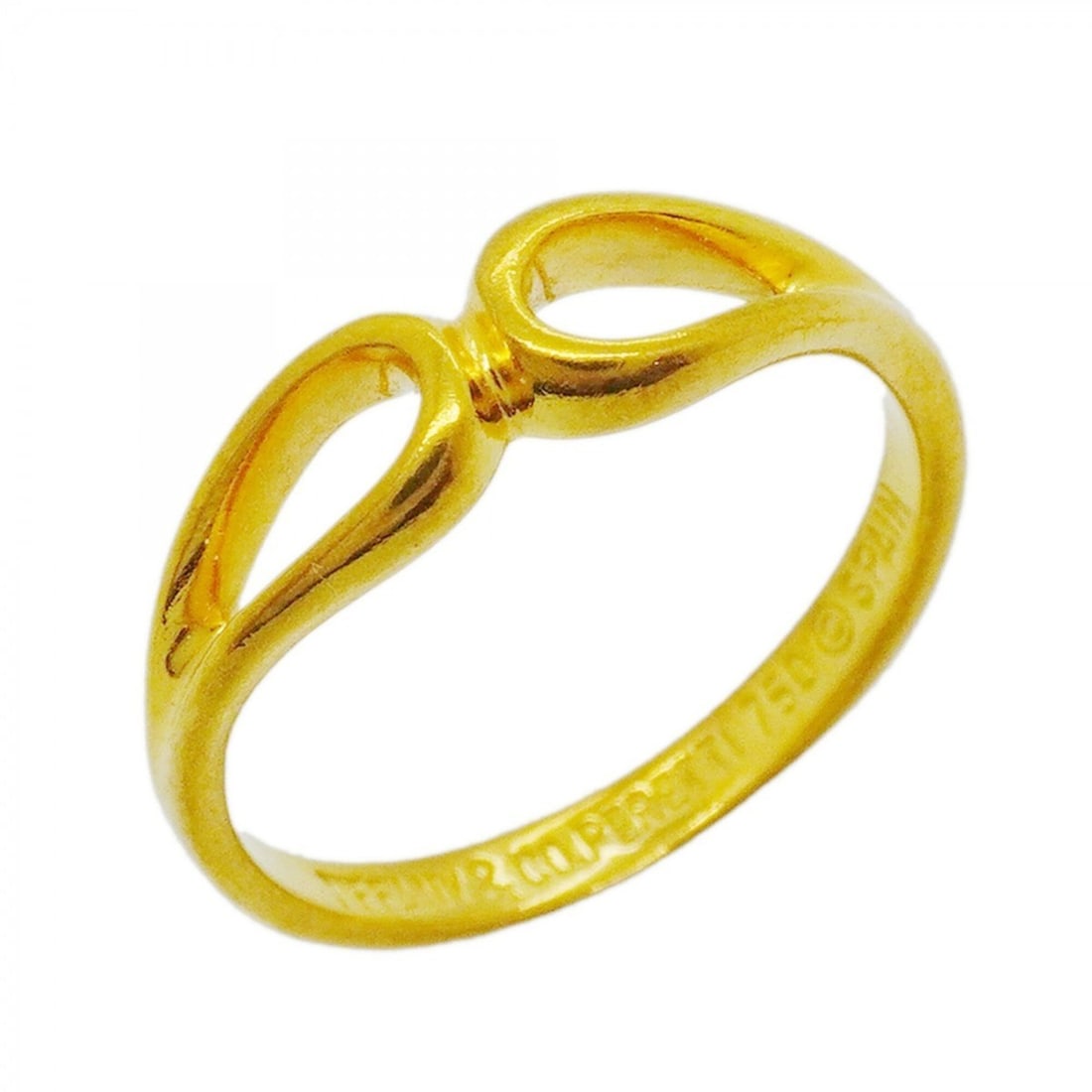 Tiffany & Co. Teardrop Ring, 18K Yellow Gold, Size 7.5, Women's: --- Catalog ---Category: SizeJP Size: 7.5US Size: 4Category: DesignType: Band ringGender: WomenMaterial: Yellow gold (18K)Category: GeneralBrand: Tiffany--- Item List ---Section: ConditionRanking: Ran