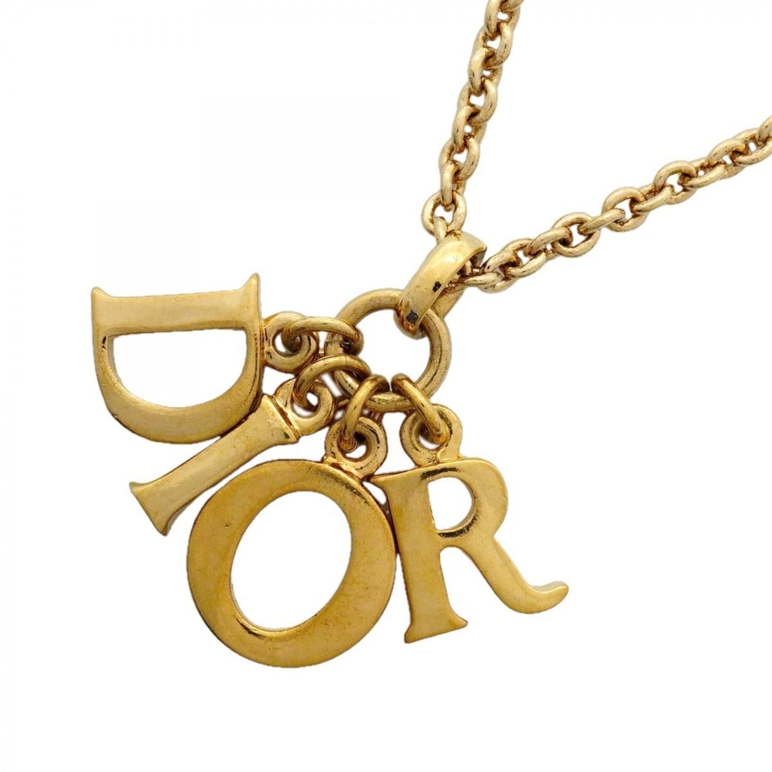 Christian Dior Necklace, GP Plated Gold, Women's P3032176: --- Catalog ---Category: SizePendant Size: 32.5mm x 38.3mm / 1.27'' x 1.5''Neck Circumference: 40 cm - 45 cm / 15.74'' - 17.71''Category: DesignColor: GoldGender: WomenMaterial: Gold platingNecklace T