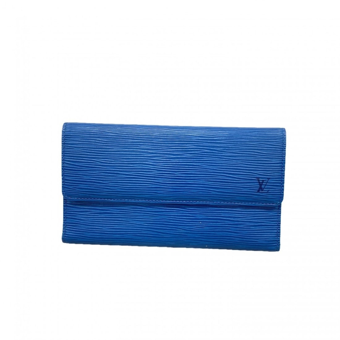 Louis Vuitton Tri-fold Long Wallet, Epi Leather, Portefeuille International, M63385, Toledo Blue,: --- Catalog ---Category: SizeSize (HxWxD): 11cm x 19cm x 2cm / 4.33'' x 7.48'' x 0.78''Category: DesignType: Long wallet (tri-fold)Color: Toledo blueGender: WomenCategory: GeneralMPN: M63385Brand: Lou