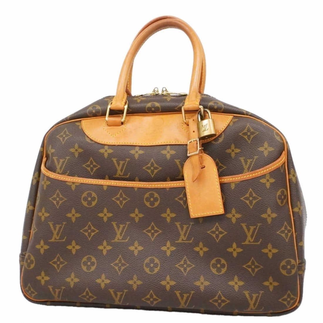 Louis Vuitton Monogram Deauville Handbag M47270 Brown Women's: --- Catalog ---Category: SizeSize (HxWxD): 26cm x 34cm x 13cm / 10.23'' x 13.38'' x 5.11''Category: DesignType: HandbagColor: BrownGender: WomenCategory: GeneralMPN: M47270Brand: Louis Vuitton--- Item