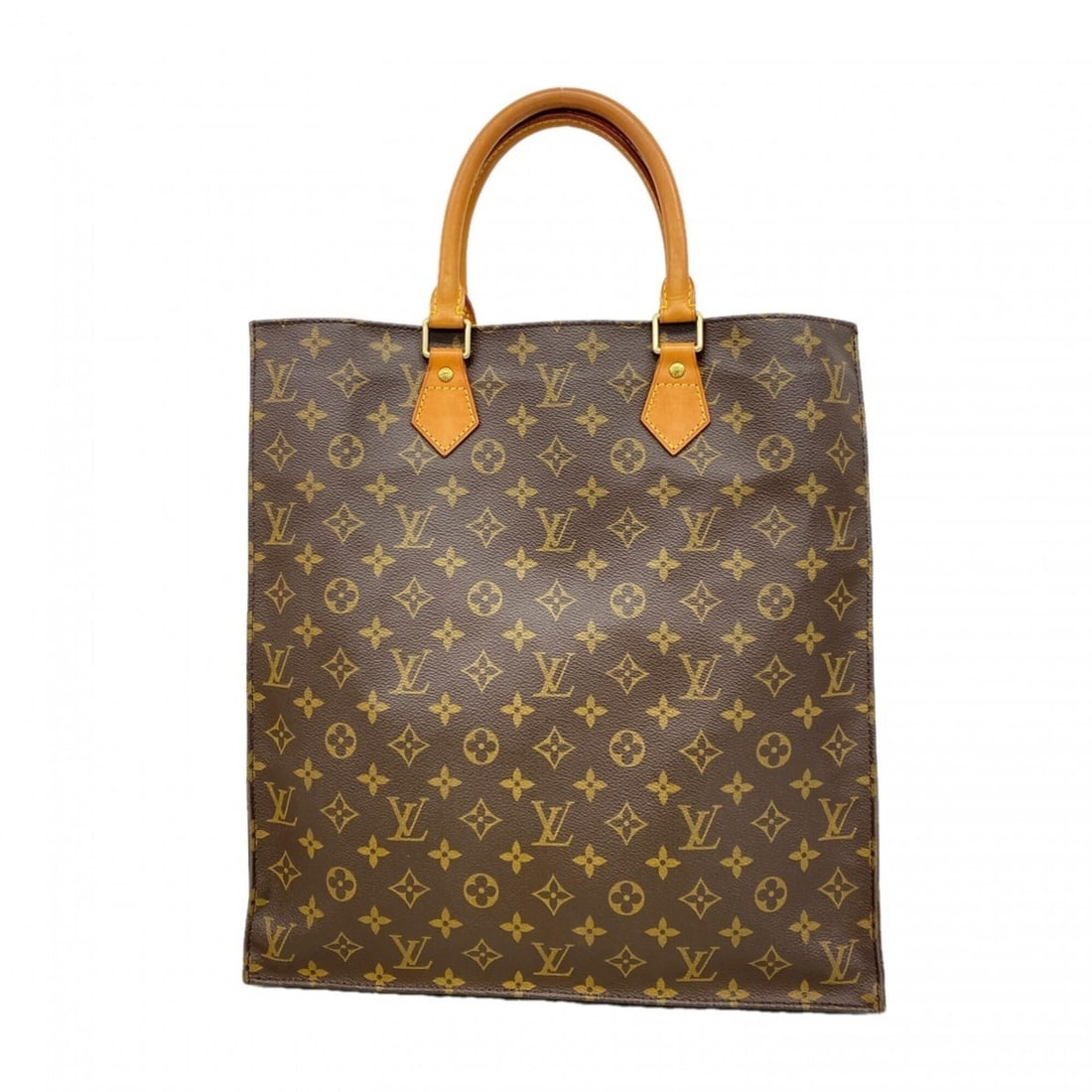 Louis Vuitton Monogram Sac Plat Tote Bag M51140 Brown Women's: --- Catalog ---Category: SizeSize (HxWxD): 38cm x 36cm x 9cm / 14.96'' x 14.17'' x 3.54''Category: DesignType: Tote bagColor: BrownGender: WomenCategory: GeneralMPN: M51140Brand: Louis Vuitton--- Item