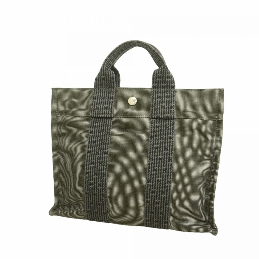 Hermes Herline PM Canvas Handbag, Gray, Men's & Women's: --- Catalog ---Category: SizeSize (HxWxD): 24cm x 29.5cm x 8.5cm / 9.44'' x 11.61'' x 3.34''Category: DesignType: HandbagColor: GrayGender: Men,WomenMaterial: Canvas Hardware Color: SilverCategory: Ge