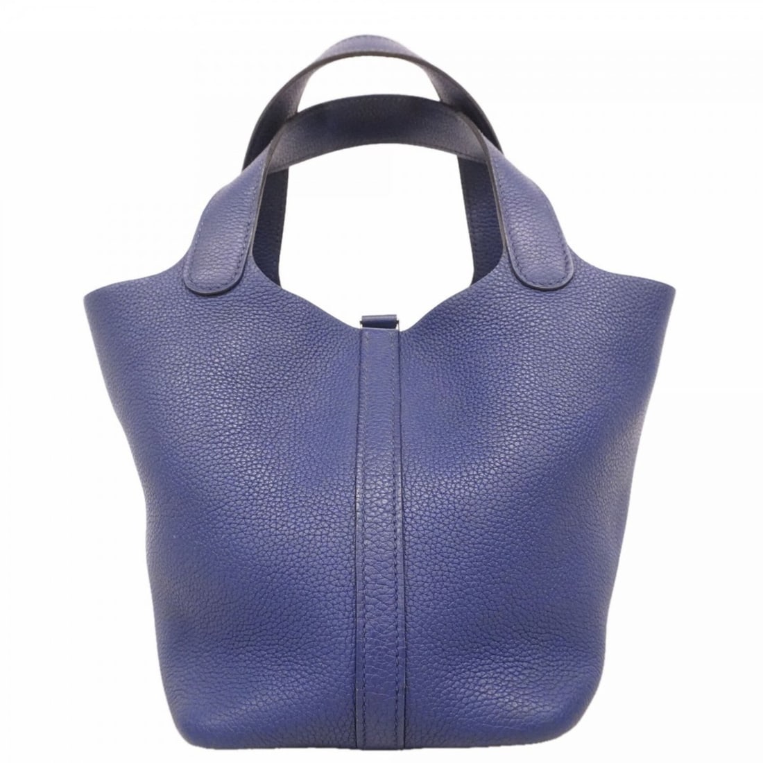 Hermes Picotin Lock PM handbag, Taurillon Maurice leather, Blue Ancre, C stamp, women's. (1 of 11)