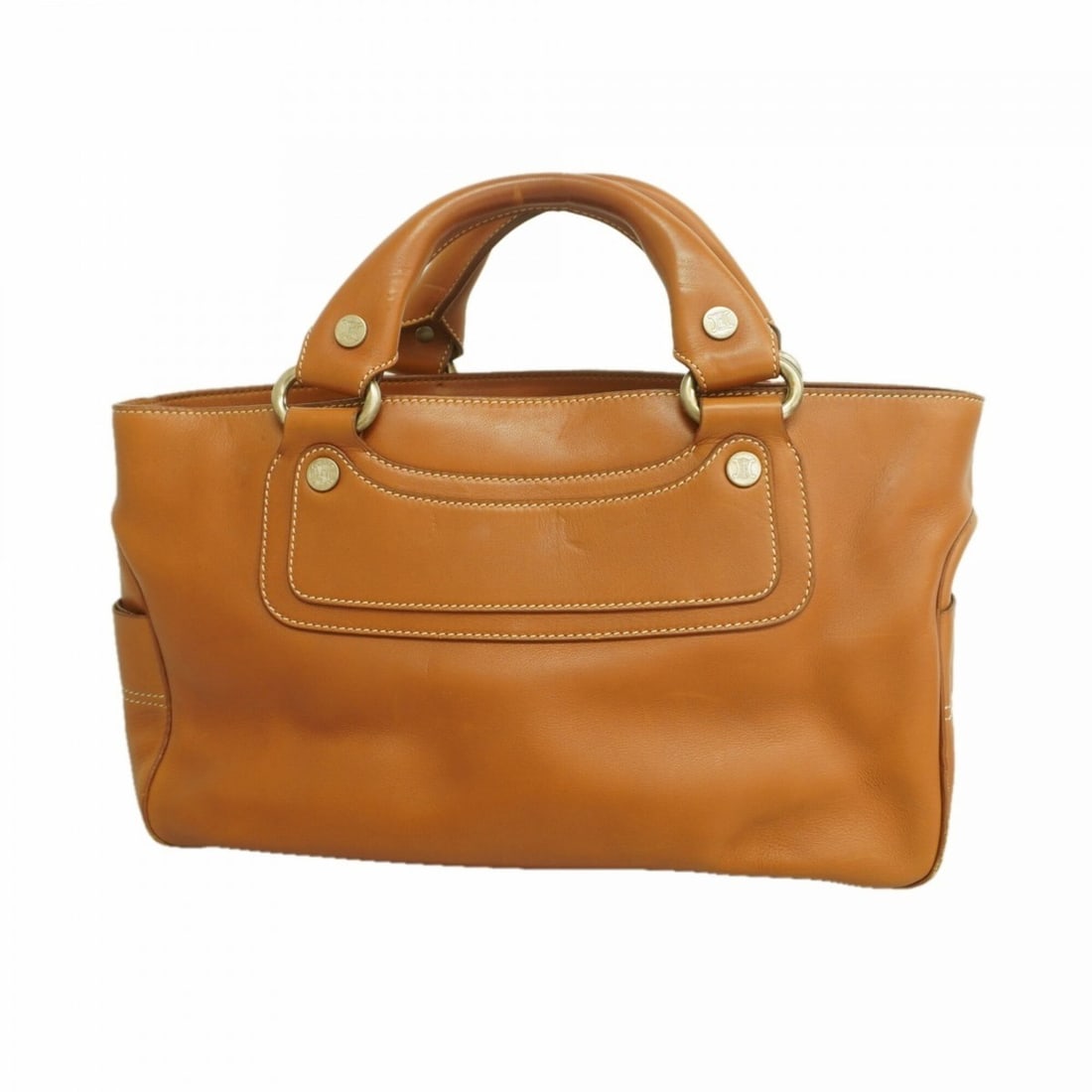 Celine Boogie Bag Leather Handbag, Brown, Women's: --- Catalog ---Category: SizeSize (HxWxD): 21cm x 32cm x 14cm / 8.26'' x 12.59'' x 5.51''Category: DesignType: HandbagColor: BrownGender: WomenMaterial: Leather Hardware Color: GoldCategory: GeneralBr