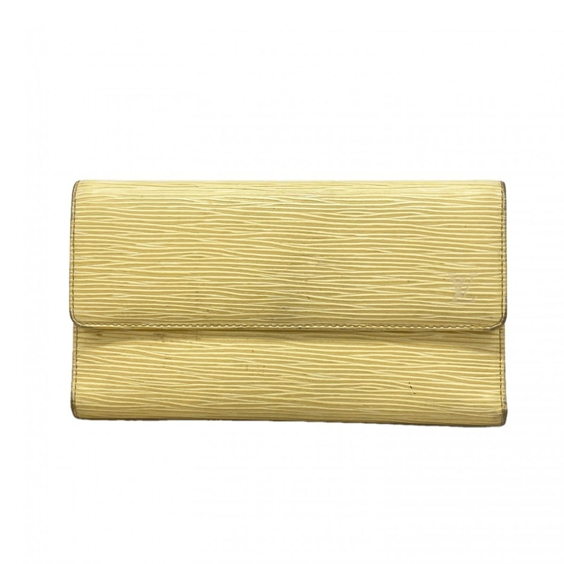 Louis Vuitton Tri-fold Long Wallet, Epi Leather, Portefeuille International, M6338A, Vanilla,: --- Catalog ---Category: SizeSize (HxWxD): 10.5cm x 19cm x 2.5cm / 4.13'' x 7.48'' x 0.98''Category: DesignType: Long wallet (tri-fold)Color: BeigeGender: WomenCategory: GeneralMPN: M6338ABrand: Louis