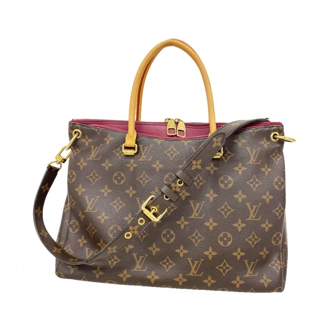 Louis Vuitton Monogram Pallas M40906 Aurore 2-way handbag for women: --- Catalog ---Category: SizeSize (HxWxD): 24.5cm x 34cm x 12cm / 9.64'' x 13.38'' x 4.72''Category: DesignType: HandbagColor: AuroreGender: WomenCategory: GeneralMPN: M40906Brand: Louis Vuitton--- It