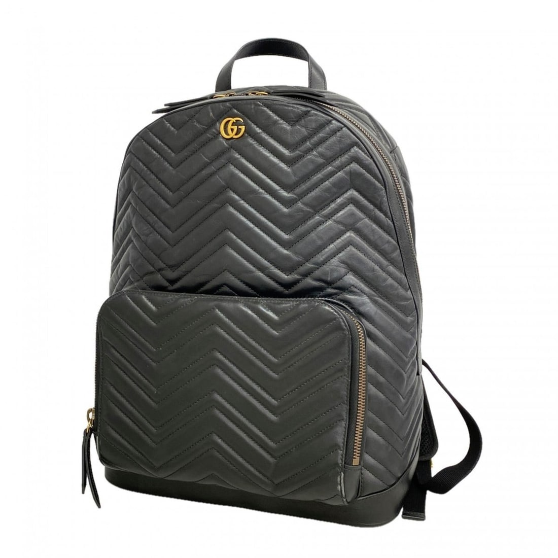 Gucci GG Marmont 523405 Leather Backpack/Daypack for Women (Black) (1 of 9)