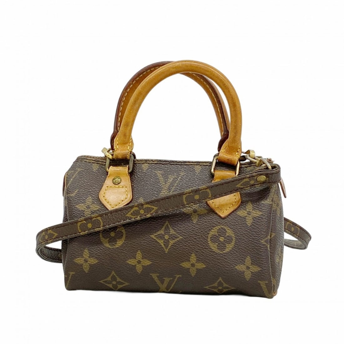 Louis Vuitton Monogram Mini Speedy Handbag M41534 Brown 2-way bag for women: --- Catalog ---Category: SizeSize (HxWxD): 9cm x 16cm x 7cm / 3.54'' x 6.29'' x 2.75''Category: DesignType: HandbagColor: BrownGender: WomenCategory: GeneralMPN: M41534Brand: Louis Vuitton--- Item Lis