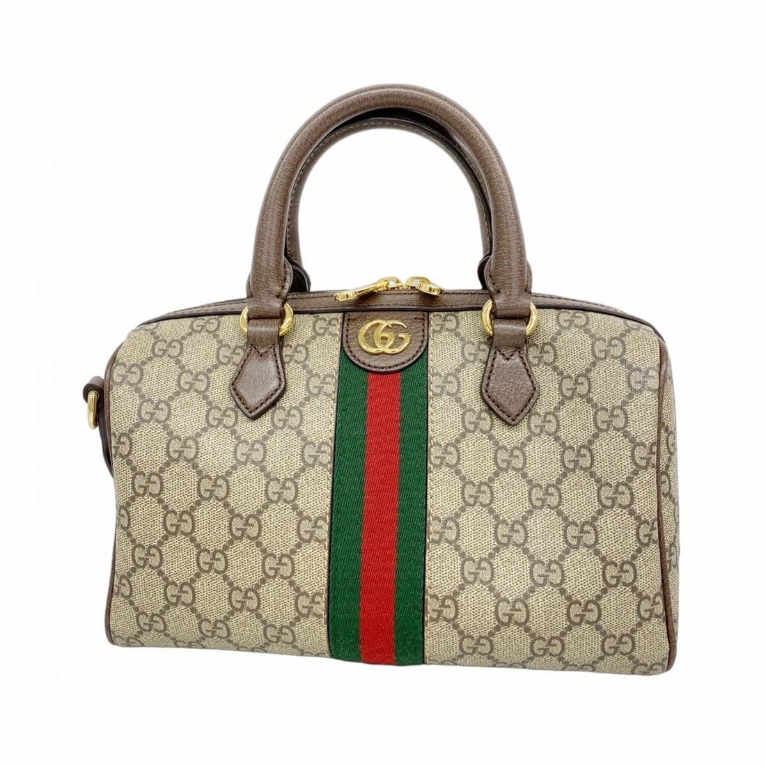 Gucci Ophidia handbag, brown, 2-way bag for women: --- Catalog ---Category: SizeSize (HxWxD): 16cm x 25.5cm x 13.5cm / 6.29'' x 10.03'' x 5.31''Category: DesignType: HandbagColor: BrownGender: WomenMaterial: PVC Hardware Color: GoldCategory: GeneralBr