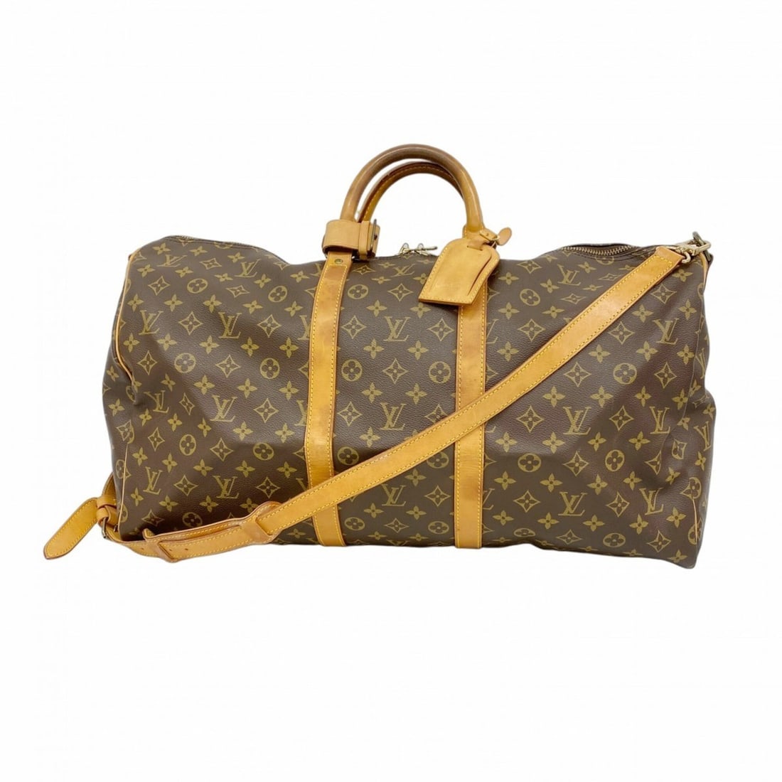 Louis Vuitton Bags - Boston Monogram Keepall Bandoulière 55 M41414 Brown Men's & Women's: --- Catalog ---Category: SizeSize (HxWxD): 30.5cm x 55cm x 25cm / 12'' x 21.65'' x 9.84''Category: DesignType: Boston bagColor: BrownGender: Men,WomenCategory: GeneralMPN: M41414Brand: Louis Vuitton--