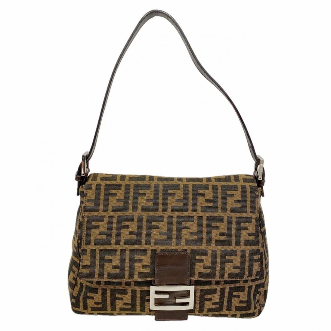 Fendi Mamma Bucket Nylon Canvas Handbag, Brown, Women's: --- Catalog ---Category: SizeSize (HxWxD): 23cm x 30cm x 11cm / 9.05'' x 11.81'' x 4.33''Category: DesignType: HandbagColor: BrownGender: WomenMaterial: Nylon canvas Hardware Color: SilverCategory: Ge