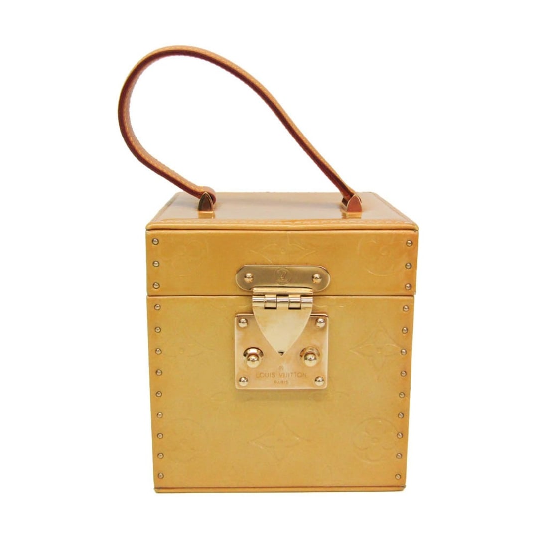 Louis Vuitton Vernis Bleecker M91002 Women's Handbag,Wash Bag Yellow: --- Catalog ---Category: SizeSize (HxWxD): 11cm x 10.5cm x 10.5cm / 4.33'' x 4.13'' x 4.13''Handle Length: 21cm / 8.26''Category: DesignType: Handbag, Wash bagColor: YellowGender: WomenClosure: Push l