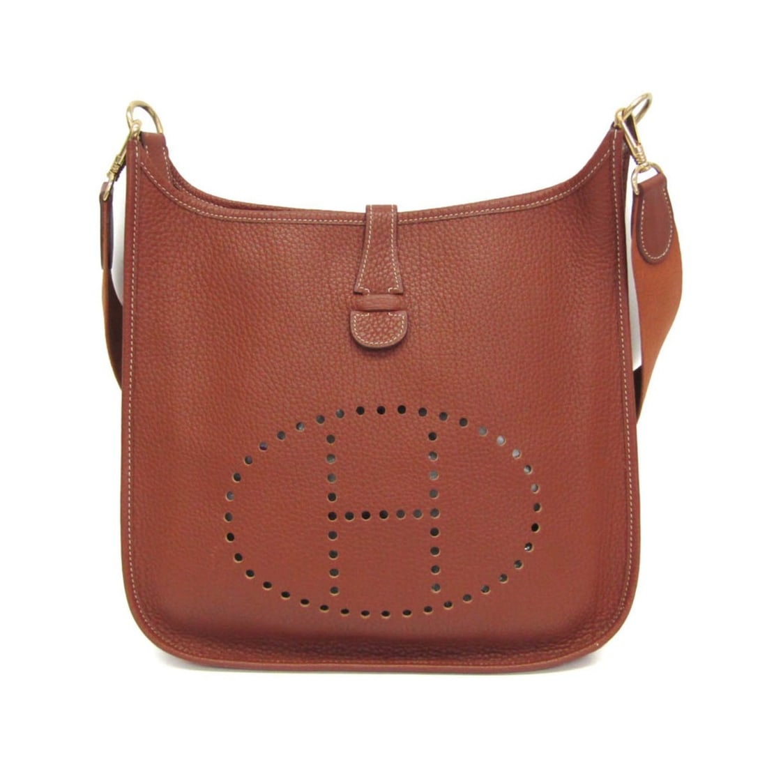Hermes Evelyne I GM Men,Women Taurillon Clemence Leather Shoulder Bag Brown: --- Catalog ---Category: SizeSize (HxWxD): 30cm x 32cm x 7cm / 11.81'' x 12.59'' x 2.75''Strap Length: 81cm / 31.88''Category: DesignType: Shoulder bagColor: BrownGender: Men,WomenClosure: Snap fasten