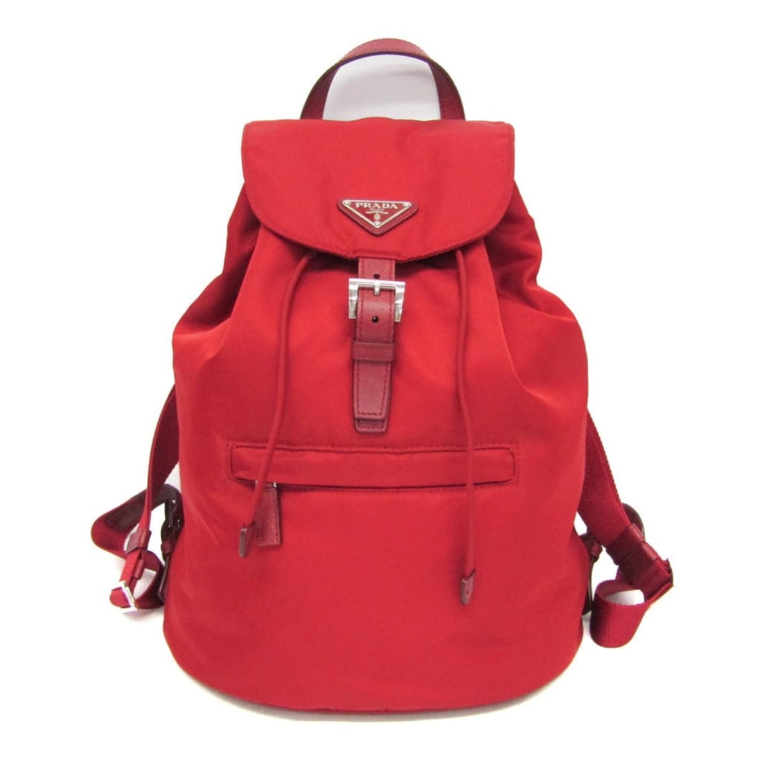 Prada TESSUTO Men,Women Nylon,Leather Backpack Red Color: --- Catalog ---Category: SizeSize (HxWxD): 34cm x 26cm x 14cm / 13.38'' x 10.23'' x 5.51''Strap Length: 50cm - 91cm / 19.68'' - 35.82''Handle Length: 22cm / 8.66''Category: DesignType: BackpackColor: 