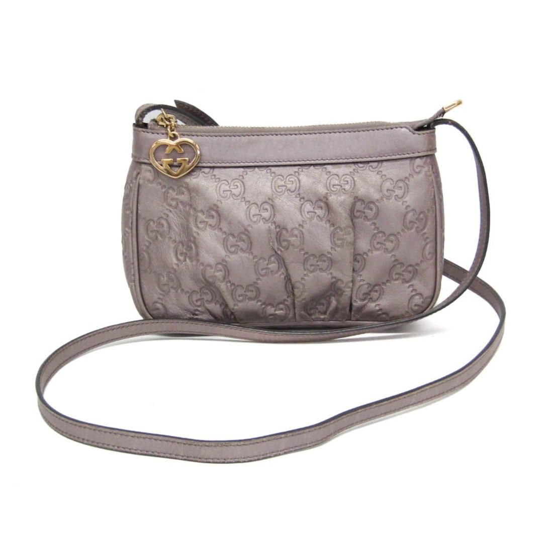 Gucci Guccissima 256899 Women's Leather Shoulder Bag Light Purple: --- Catalog ---Category: SizeSize (HxWxD): 12cm x 18cm x 3.5cm / 4.72'' x 7.08'' x 1.37''Strap Length: 109cm - 115cm / 42.91'' - 45.27''Category: DesignType: Shoulder bagColor: Light purpleGender: Wom
