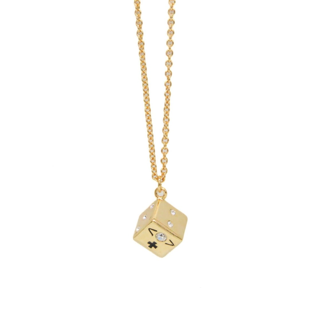 Vivienne Westwood Dice Metal,Rhinestone Rhinestone Men,Women Fashion Pendant Necklace (Gold): --- Catalog ---Category: SizeWeight: 17g / 0.59oz.Pendant Size: 18.1mm x 14.7mm / 0.71'' x 0.57''Neck Circumference: 76 cm / 29.92''Category: DesignColor: GoldMetal: GoldStone: RhinestoneStyle: Fashio