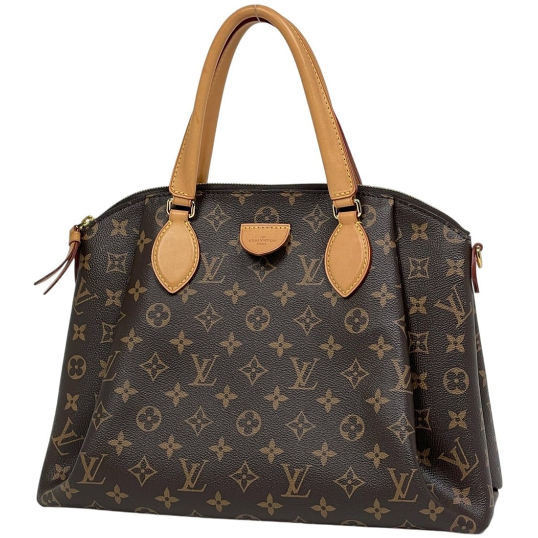 Louis Vuitton Rivoli MM 2-Way Handbag, Monogram Brown, M44546, Women's: --- Catalog ---Category: SizeSize (HxWxD): 26cm x 35cm x 11.5cm / 10.23'' x 13.77'' x 4.52''Category: DesignType: HandbagColor: BrownGender: WomenMaterial: Monogram Category: GeneralBrand: Louis Vuitt