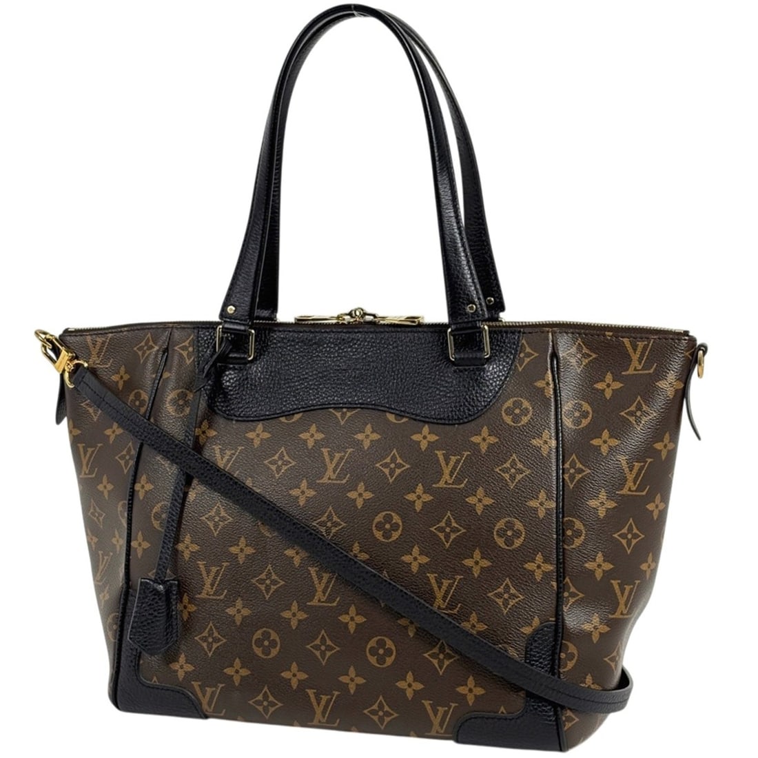 Louis Vuitton Estrella 2-Way Shoulder Bag/Tote Bag, Monogram, Brown/Black, M51192, Women's: --- Catalog ---Category: SizeSize (HxWxD): 27cm x 31cm x 16cm / 10.62'' x 12.2'' x 6.29''Category: DesignType: Shoulder bag, Tote bagColor: Black, BrownGender: WomenMaterial: Monogram Category: Genera