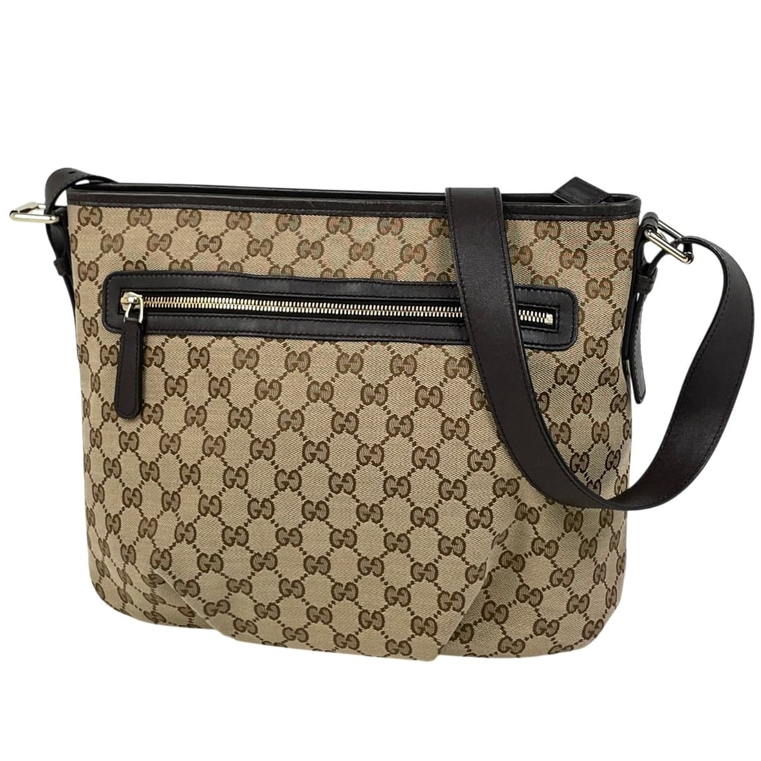 Gucci GG pattern shoulder bag, canvas, brown, 388930, women's.: --- Catalog ---Category: SizeSize (HxWxD): 26cm x 26.5cm x 10cm / 10.23'' x 10.43'' x 3.93''Category: DesignType: Shoulder bagColor: BrownGender: WomenMaterial: GG canvas , Leather Category: GeneralBr