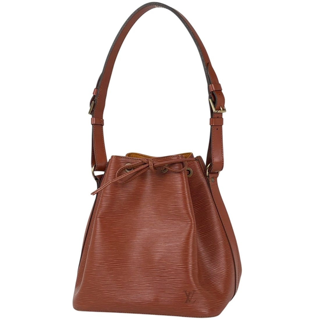 Louis Vuitton Petit Noé One-Shoulder Drawstring Shoulder Bag, Epi Leather, Kenya Brown, M44103,: --- Catalog ---Category: SizeSize (HxWxD): 26cm x 25cm x 18cm / 10.23'' x 9.84'' x 7.08''Category: DesignType: Shoulder bagColor: Kenyan brownGender: WomenMaterial: Epi leather Category: GeneralBrand: