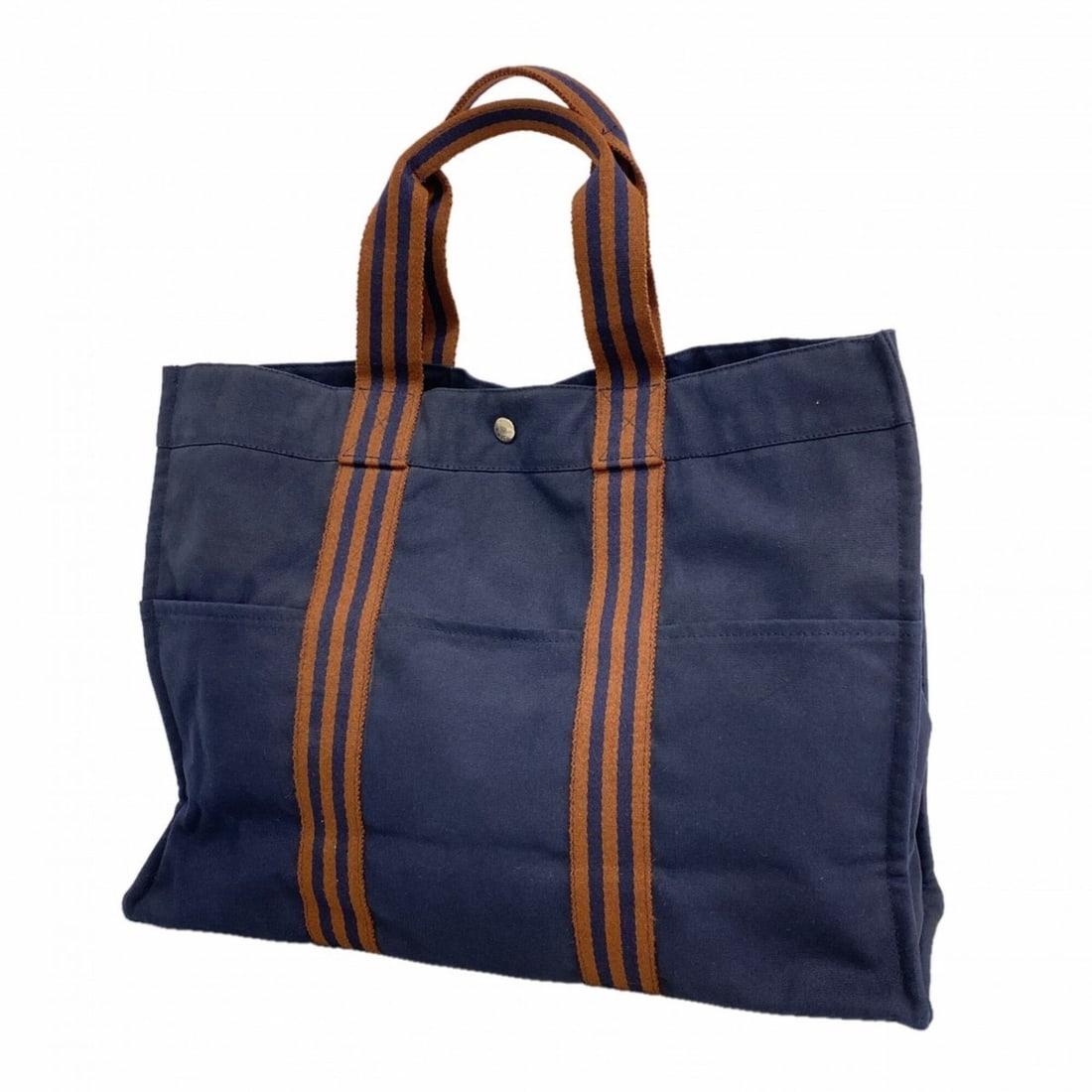 Hermes Fourre-Tout GM Canvas Tote Bag, Navy, Men's & Women's: --- Catalog ---Category: SizeSize (HxWxD): 34cm x 47cm x 15cm / 13.38'' x 18.5'' x 5.9''Category: DesignType: Tote bagColor: NavyGender: Men,WomenMaterial: Canvas Hardware Color: SilverCategory: Gener