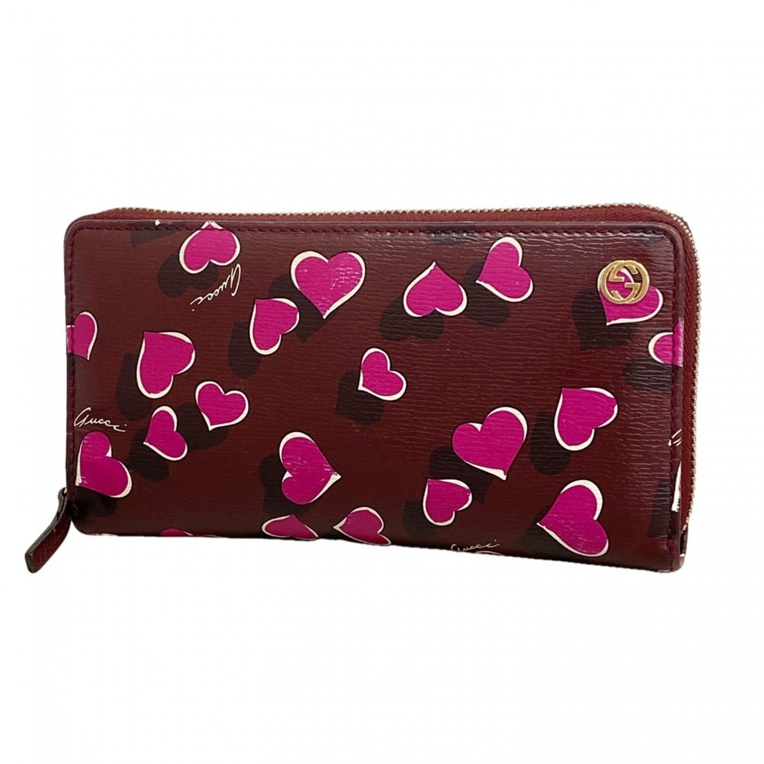 Gucci long wallet, Interlocking G design, 309705, purple/pink, women's.: --- Catalog ---Category: SizeSize (HxWxD): 10cm x 18.5cm x 2cm / 3.93'' x 7.28'' x 0.78''Category: DesignType: Long wallet (bi-fold)Color: Pink, PurpleGender: WomenCategory: GeneralMPN: 309705Brand: G
