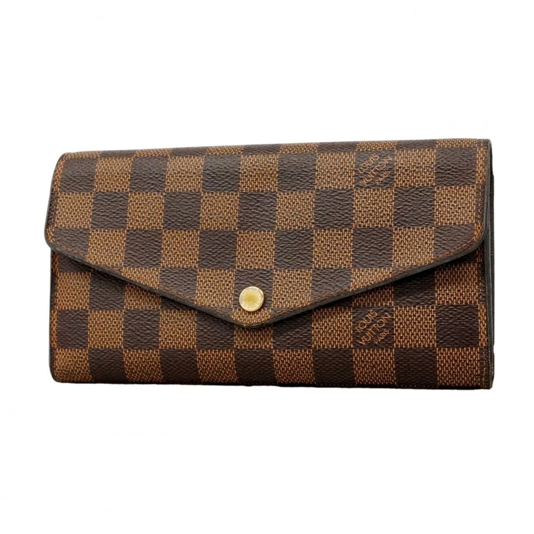 Louis Vuitton Damier Portefeuille Sarah Long Wallet N63209 Ebene Women's: --- Catalog ---Category: SizeSize (HxWxD): 10.5cm x 19cm x 2.5cm / 4.13'' x 7.48'' x 0.98''Category: DesignType: Long wallet (bi-fold)Color: EbeneGender: WomenCategory: GeneralMPN: N63209Brand: Louis 