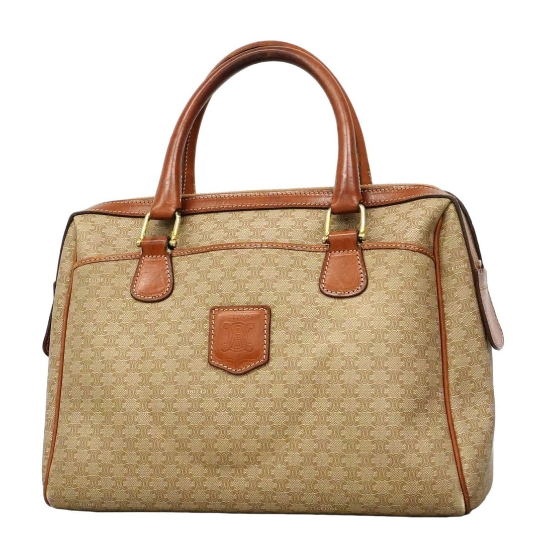 Celine Macadam Brown Handbag for Women: --- Catalog ---Category: SizeSize (HxWxD): 23cm x 30cm x 12.5cm / 9.05'' x 11.81'' x 4.92''Category: DesignType: HandbagColor: BrownGender: WomenMaterial: PVC Hardware Color: GoldCategory: GeneralBran