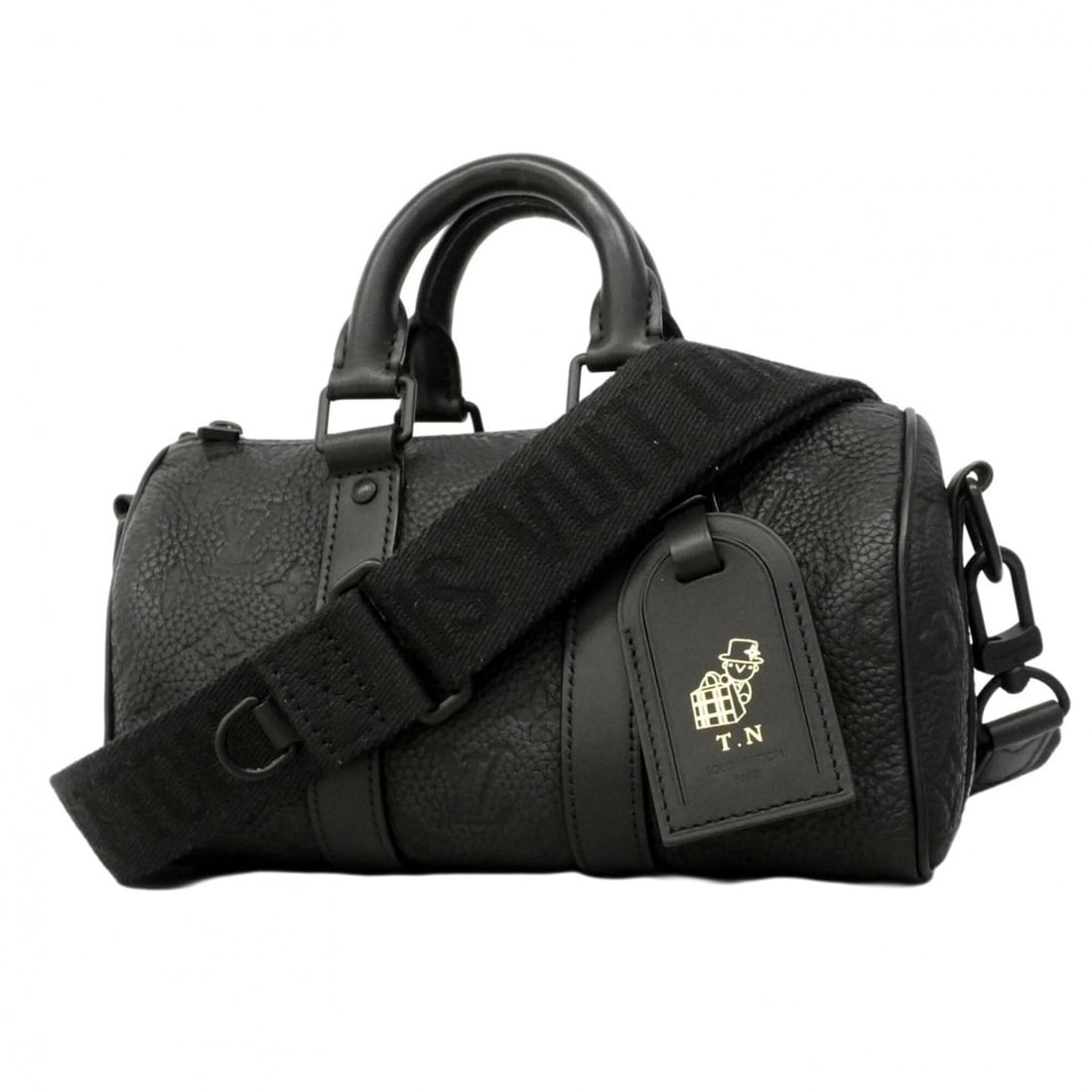 Louis Vuitton Keepall Bandoulière 25 Monogram Taurillon Handbag, Black, 2-way bag for men (M20900): --- Catalog ---Category: SizeSize (HxWxD): 15cm x 25.5cm x 11cm / 5.9'' x 10.03'' x 4.33''Category: DesignType: HandbagColor: BlackGender: MenCategory: GeneralMPN: M20900Brand: Louis Vuitton--- Item L