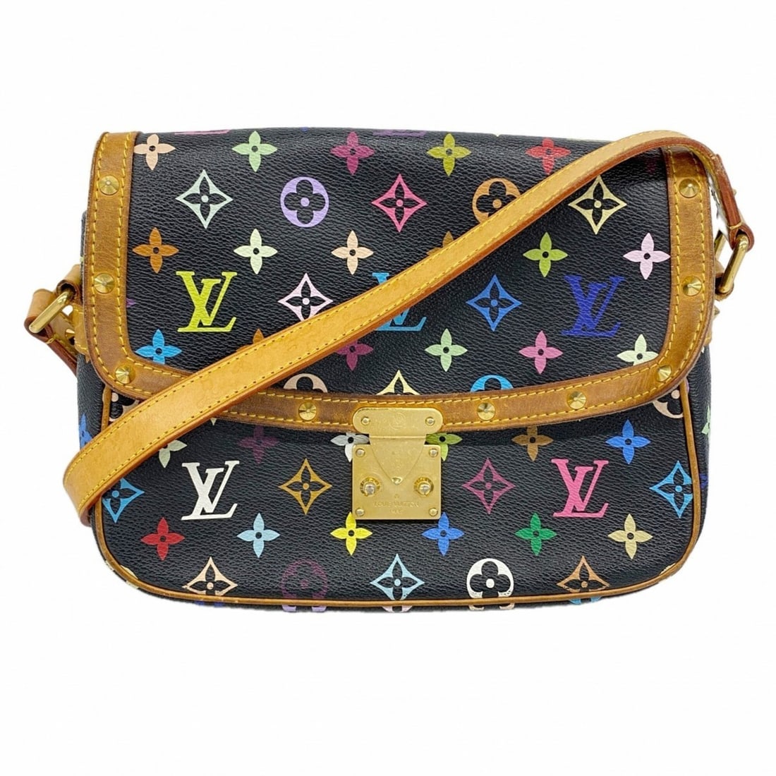 Louis Vuitton Monogram Multicolor Sologne Shoulder Bag M92639 Noir (Women's): --- Catalog ---Category: SizeSize (HxWxD): 20cm x 24cm x 7.5cm / 7.87'' x 9.44'' x 2.95''Category: DesignType: Shoulder bagColor: NoirGender: WomenCategory: GeneralMPN: M92639Brand: Louis Vuitton--- I