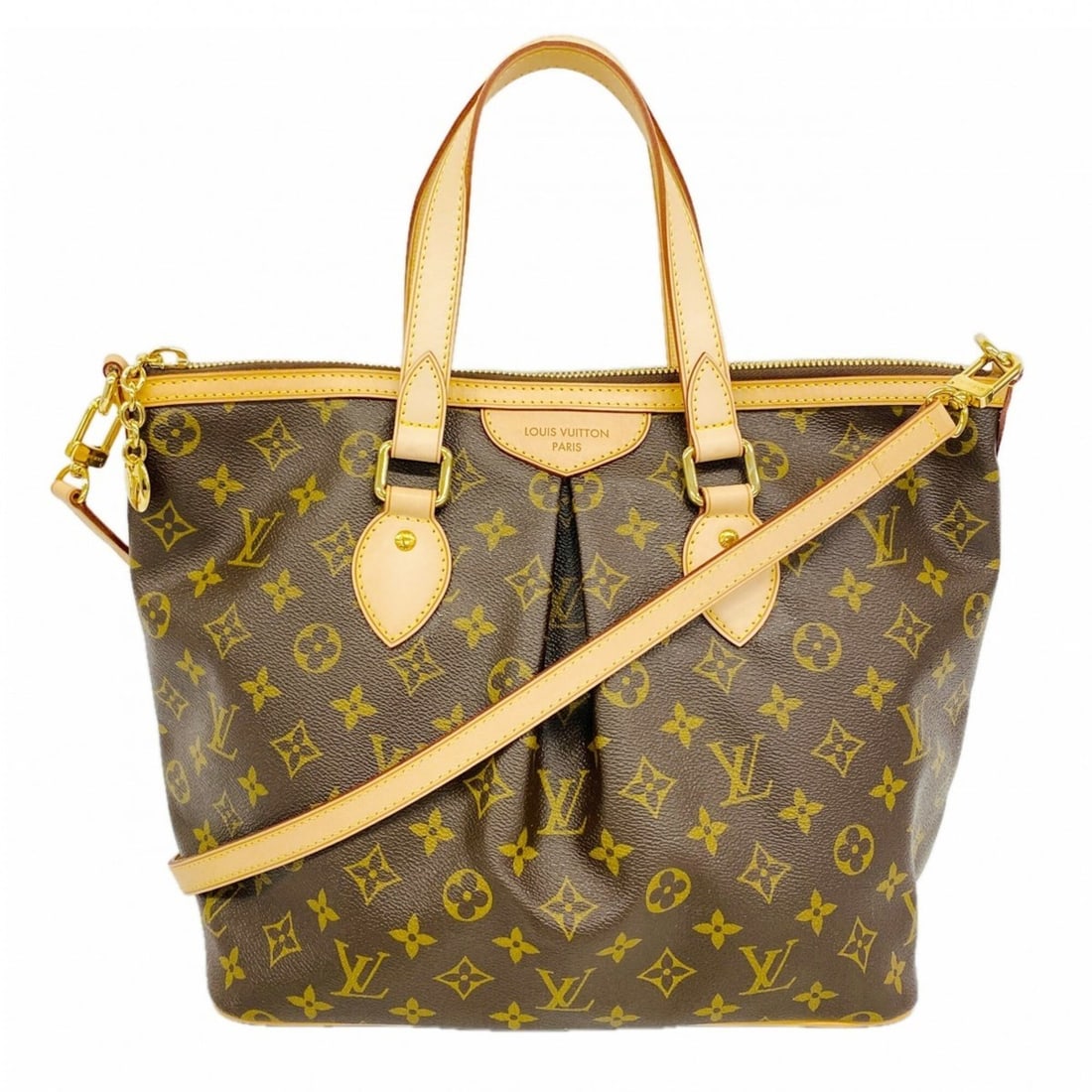 Louis Vuitton Monogram Palermo PM Handbag M40145 Brown 2-way bag for women: --- Catalog ---Category: SizeSize (HxWxD): 28.5cm x 29.5cm x 16cm / 11.22'' x 11.61'' x 6.29''Category: DesignType: HandbagColor: BrownGender: WomenCategory: GeneralMPN: M40145Brand: Louis Vuitton--- 