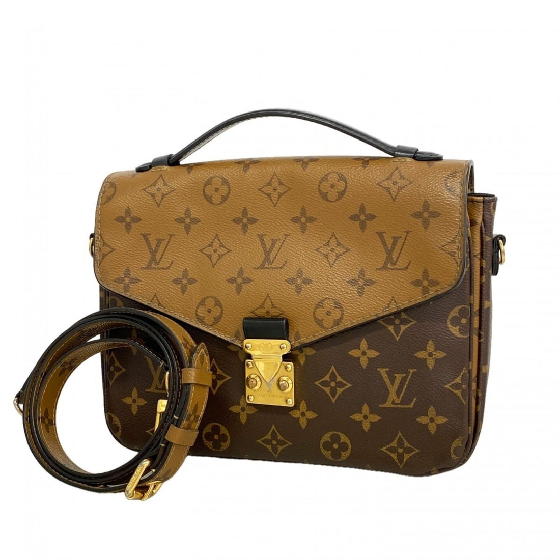 Louis Vuitton Monogram Reverse Pochette Metis MM Tote Bag M44876 Brown 2-way bag for women: --- Catalog ---Category: SizeSize (HxWxD): 20cm x 25cm x 4.5cm / 7.87'' x 9.84'' x 1.77''Category: DesignType: Tote bagColor: BrownGender: WomenCategory: GeneralMPN: M44876Brand: Louis Vuitton--- Item
