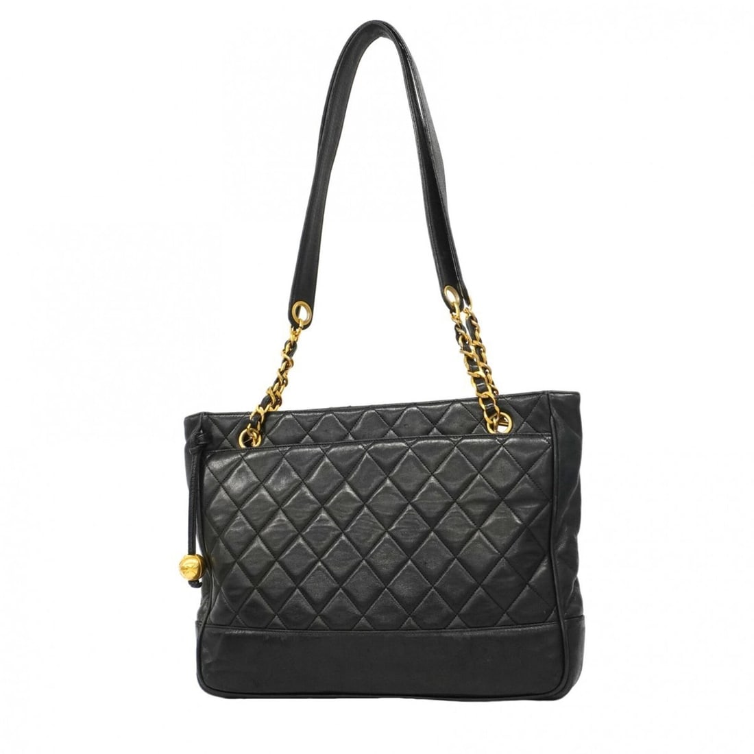 Chanel Matelassé Chain Shoulder Bag, Lambskin, Black, Women's: --- Catalog ---Category: SizeSize (HxWxD): 25.5cm x 31cm x 6cm / 10.03'' x 12.2'' x 2.36''Category: DesignType: Shoulder bagColor: BlackGender: WomenMaterial: Leather Hardware Color: GoldLeather/Fur T