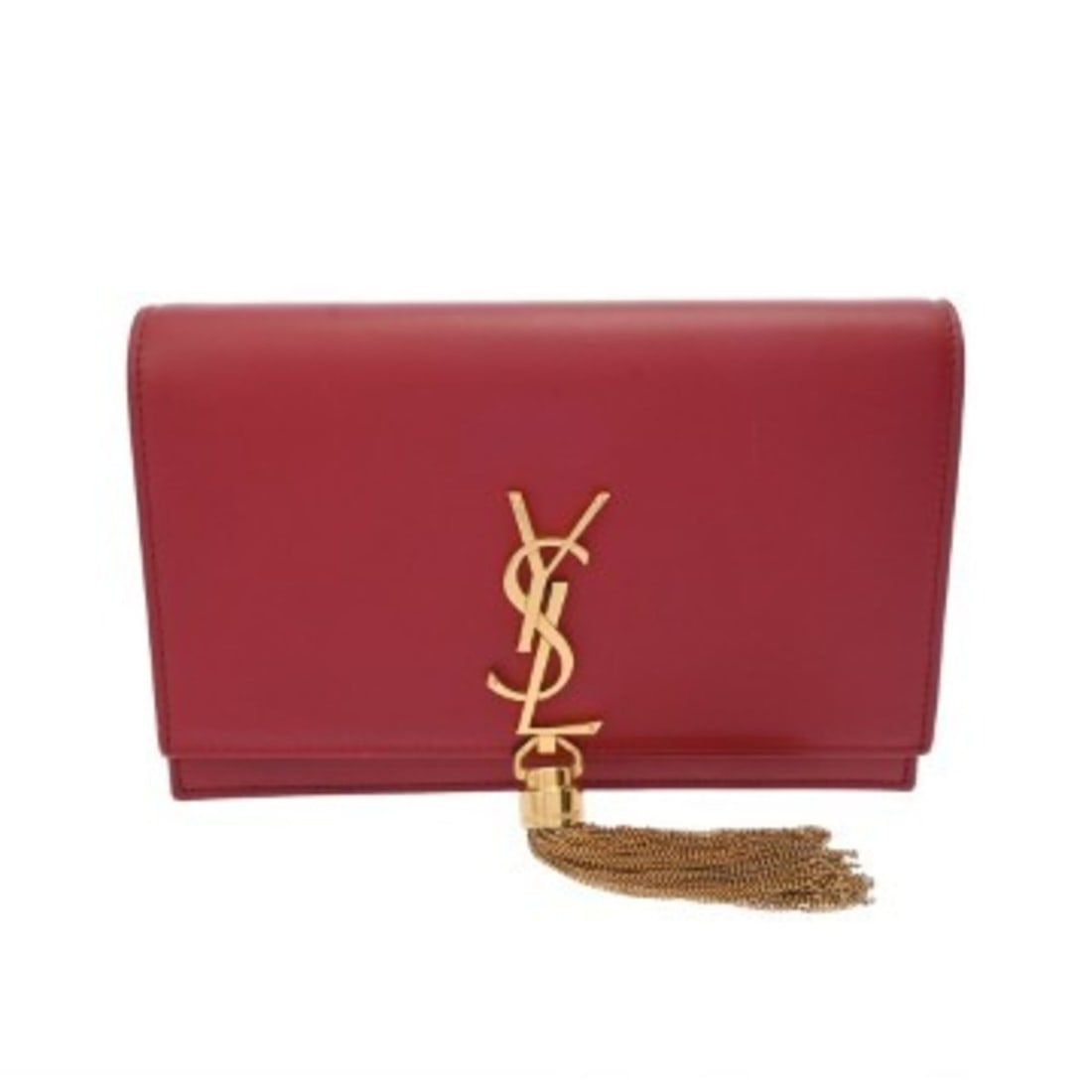 SAINT LAURENT Saint Laurent Kate Chain Shoulder Fringe Red Women's Leather Bag AB Rank Used Ginzo: --- Catalog ---Category: SizeSize (HxWxD): 22cm x 19cm x 3.5cm / 8.66'' x 7.48'' x 1.37''Category: DesignType: Shoulder bagColor: Red colorGender: WomenMaterial: Leather Category: GeneralBrand: Saint 