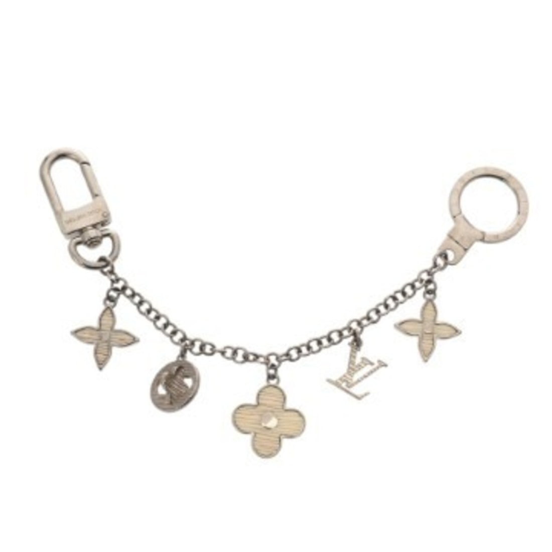 LOUIS VUITTON Louis Vuitton Bijou Sac Chaine Fleur de Epi White M65110 Men's Women's Metal Keychain: --- Catalog ---Category: DesignType: KeyringColor: Fleur, WhiteGender: Men,WomenMaterial: MetalCategory: GeneralBrand: Louis Vuitton--- Item List ---Section: ConditionRanking: Rank AB Used - Traces of