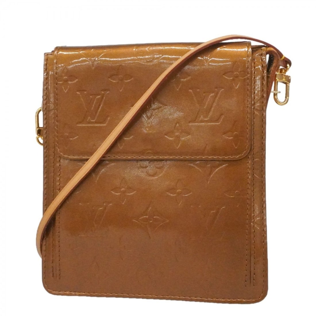 Louis Vuitton Vernis Mott Handbag M91138 Bronze Women's: --- Catalog ---Category: SizeSize (HxWxD): 18cm x 16.5cm x 5.5cm / 7.08'' x 6.49'' x 2.16''Category: DesignType: HandbagColor: BronzeGender: WomenCategory: GeneralMPN: M91138Brand: Louis Vuitton--- It