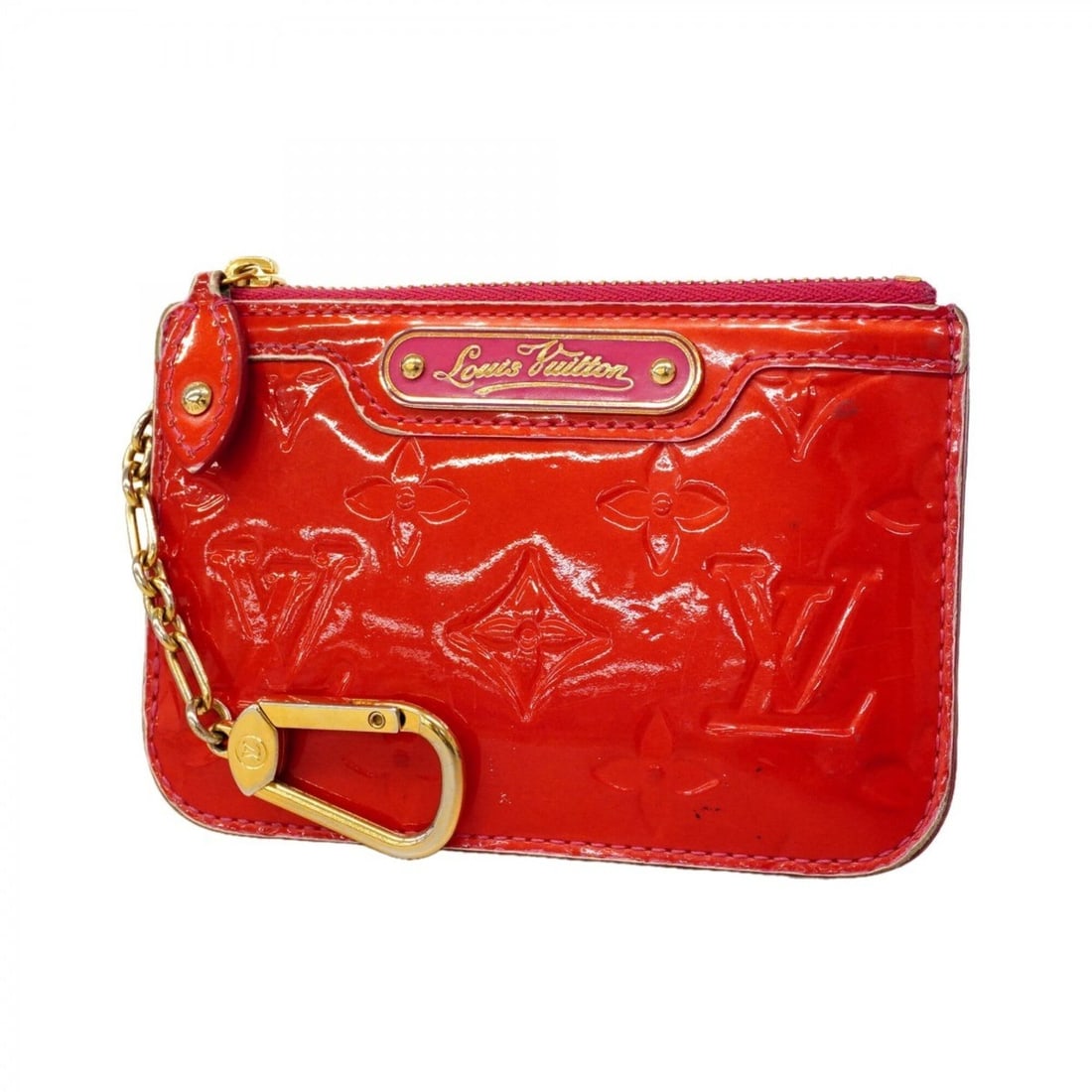 Louis Vuitton Vernis Pochette Clé NM Wallet/Coin Case M9363 Rose Pop (Women's): --- Catalog ---Category: SizeSize (HxWxD): 8.5cm x 13cm x 1.5cm / 3.34'' x 5.11'' x 0.59''Category: DesignType: Coin purse/coin caseColor: Rose popGender: WomenCategory: GeneralMPN: M9363Brand: Louis 
