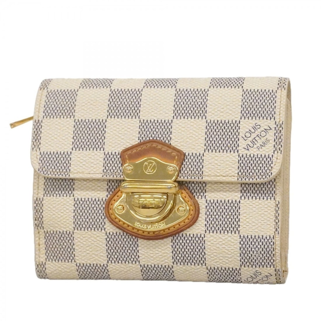 Louis Vuitton Tri-fold Wallet Damier Azur Portefeuille Joy N60030 White Women's: --- Catalog ---Category: SizeSize (HxWxD): 11cm x 12.5cm x 4cm / 4.33'' x 4.92'' x 1.57''Category: DesignType: Wallet (tri-fold)Color: WhiteGender: WomenCategory: GeneralMPN: N60030Brand: Louis Vuitto