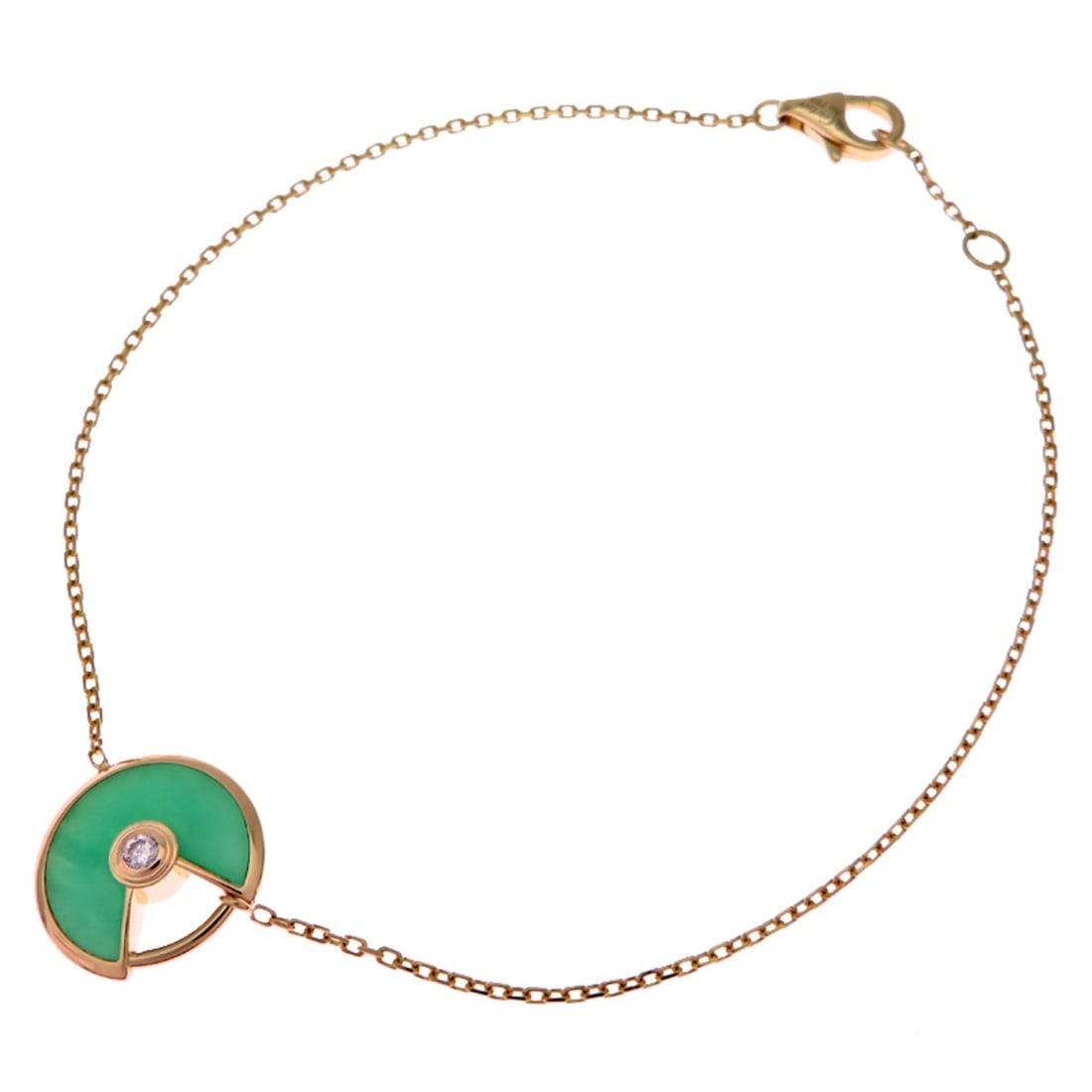 Cartier Diamond Ashlet de XS Women's Bracelet 750 Yellow Gold: --- Catalog ---Category: SizeLength: 17.5cm - 18.5cm / 6.88'' - 7.28''Category: DesignType: Charm braceletStone: Chrysoprase, DiamondGender: WomenMaterial: Yellow gold (18K)Category: GeneralBrand: Car