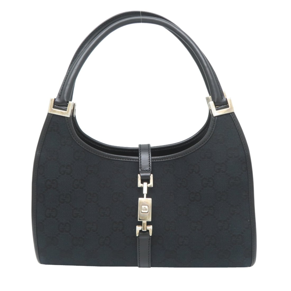 Gucci Jackie Women's Handbag 002-1068 GG Canvas Black: --- Catalog ---Category: SizeSize (HxWxD): 21cm x 26cm x 8cm / 8.26'' x 10.23'' x 3.14''Category: DesignType: HandbagColor: BlackGender: WomenMaterial: GG canvas Category: GeneralMPN: 002-1068Brand: G