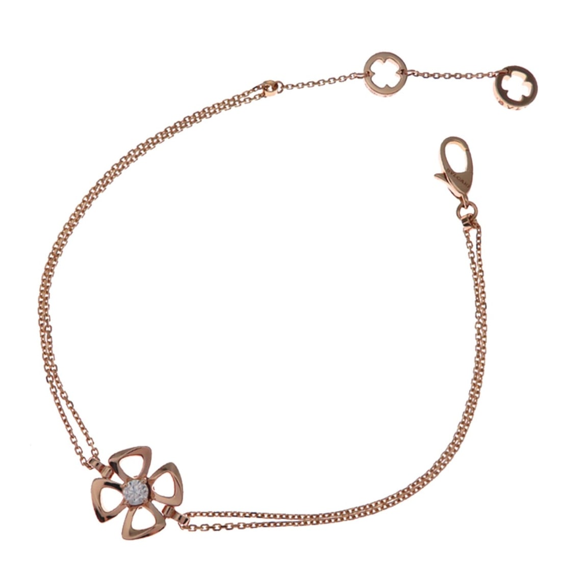 Bvlgari Diamond Fiorever Women's Bracelet 355325 750 Pink Gold: --- Catalog ---Category: SizeLength: 18cm - 20cm / 7.08'' - 7.87''Category: DesignType: Charm braceletStone: DiamondGender: WomenMaterial: Pink gold (18K)Category: GeneralMPN: 355325Brand: Bvlgari--- 