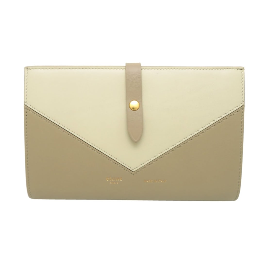 Celine Envelope Wallet, Women's Long Leather, Beige: --- Catalog ---Category: SizeSize (HxWxD): 11cm x 18cm x 3cm / 4.33'' x 7.08'' x 1.18''Category: DesignType: Long wallet (bi-fold)Color: BeigeGender: WomenMaterial: Leather Category: GeneralBrand: Cel
