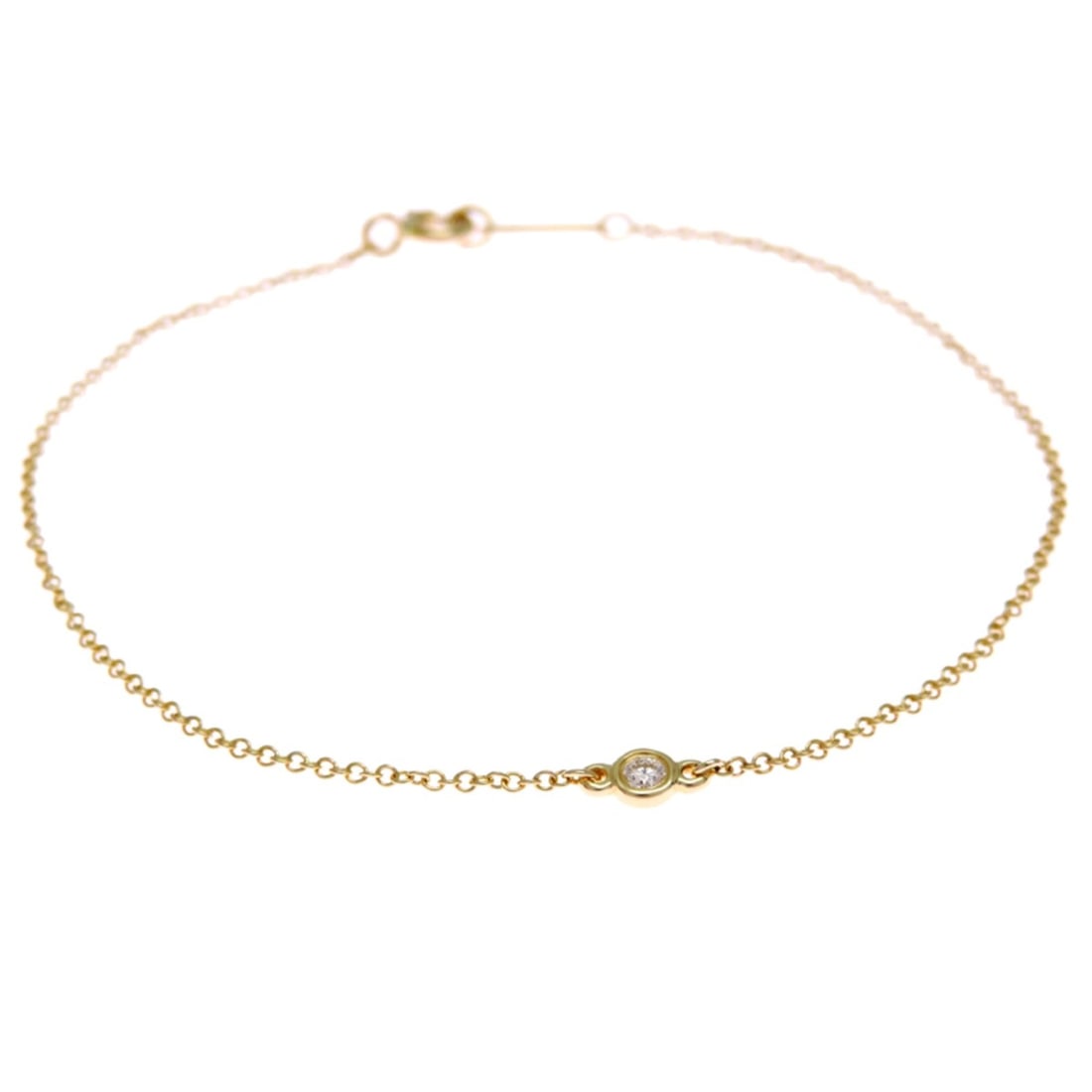 Tiffany & Co. By the Yard Diamond Bracelet for Women, 750 Yellow Gold (Gold Tone): --- Catalog ---Category: SizeLength: 17.5cm / 6.88''Category: DesignType: Charm braceletColor: GoldStone: DiamondGender: WomenMaterial: Yellow gold (18K)Category: GeneralBrand: TiffanyCountry of Origi