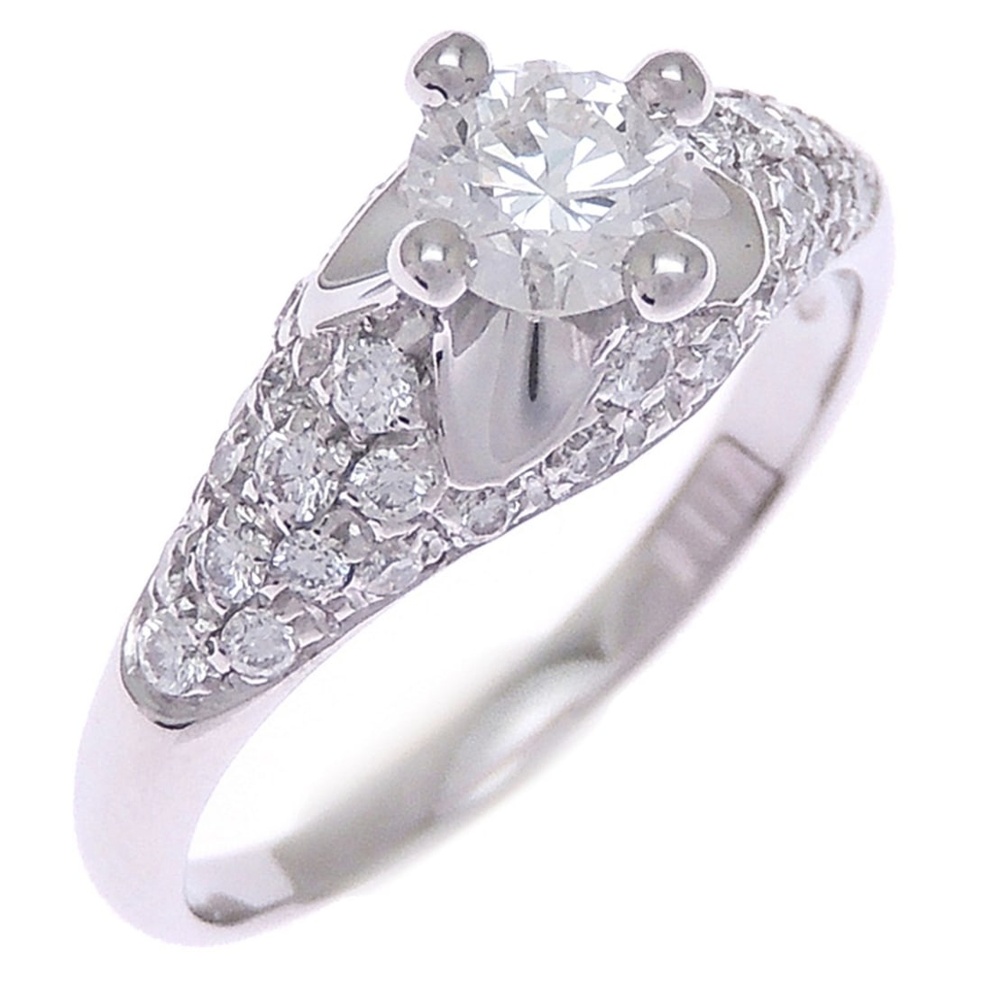 Bvlgari Corona Women's Ring, Platinum 950: --- Catalog ---Category: SizeJP Size: 11US Size: 6Category: DesignType: Band ringStone: DiamondGender: WomenMaterial: Platinum 950Category: GeneralBrand: BvlgariCountry of Origin: Italy--- Item List -